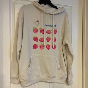 NEW Cinnamaroll cozy strawberry pattern hoodie sweater